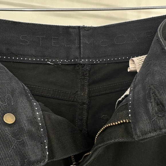 Stella McCartney Denim Skinny Ankle Jeans High Rise Stretch Black Size 26 - Picture 7 of 8